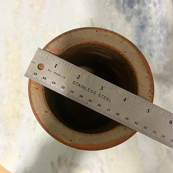 1992 Artisan Vase Deborah DD Tinsman Tribal Ceramic Sgraffito Pottery Art VTG - Picture 9 of 14